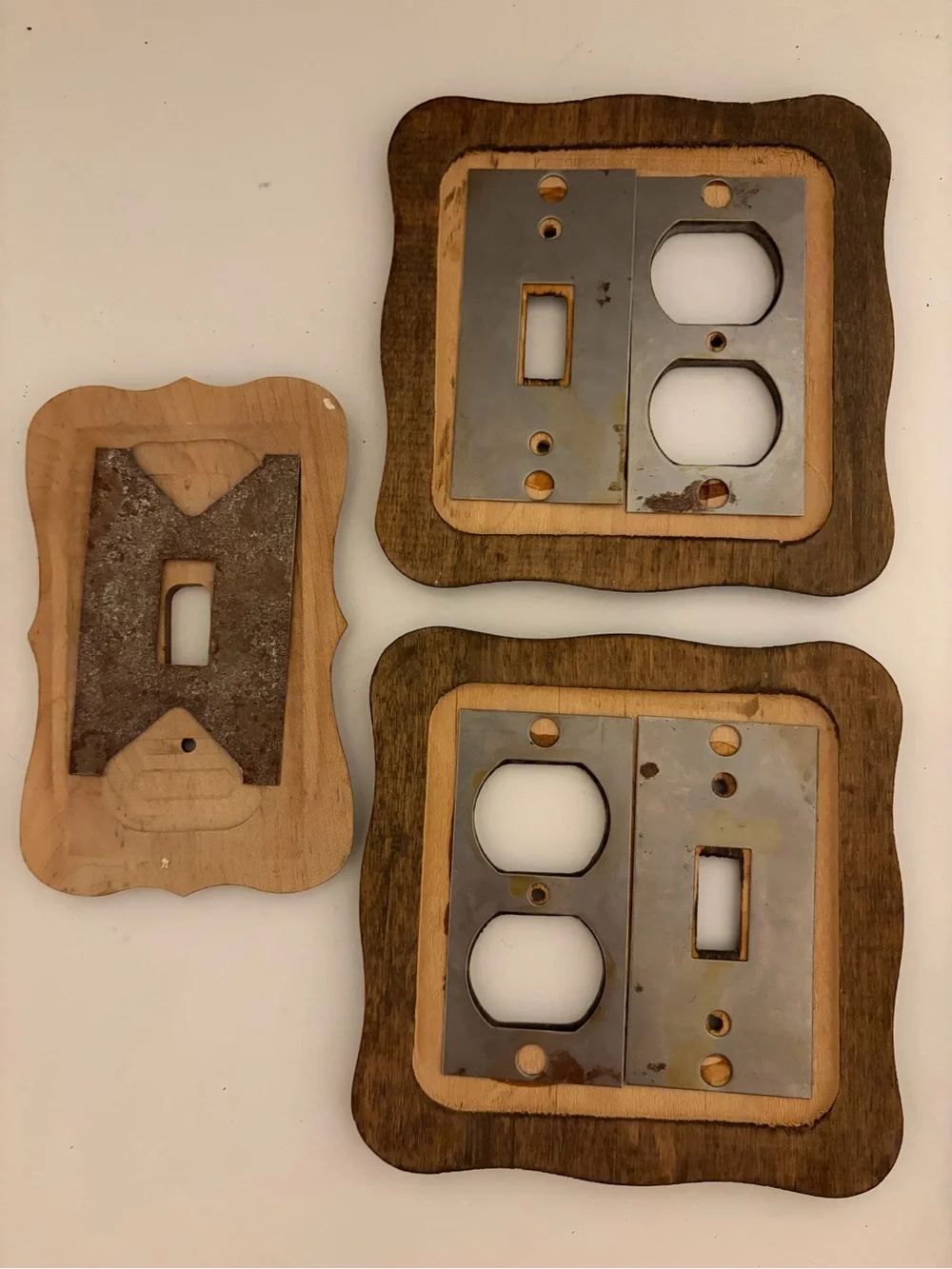 Wooden Vintage Light Switch & Outlet Covers - Brown